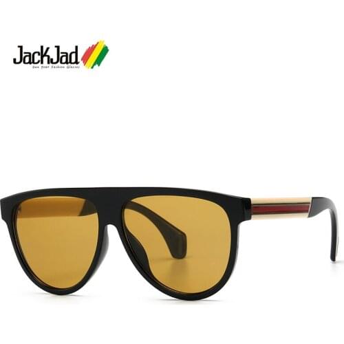JackJad 2020 Fashion Stripes Temple Aviation Pilot Style Sunglasses Men Vintage Cool Brand Design Sun Glasses Oculos De Sol 0463