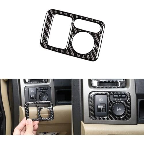 Car-styling Soft Carbon Fiber Rearview Mirror Adjustment Switch Frame Cover Trim For Honda CRV 2007 2008 2009 2010 2011