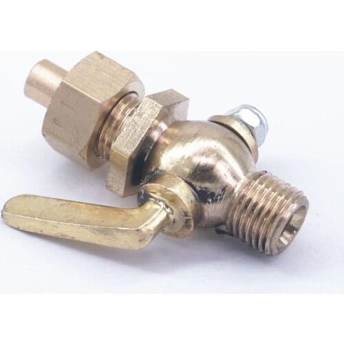 1/2" BSP male Thread to Socket Welded Brass Drain petcock Shut Off Valve