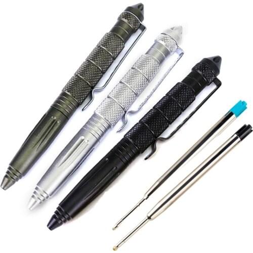 Tactical Pen Gag Toy Military Aviation Aluminum Anti Skid Portable Defence Personal Survival Tools Self Defense Supplies Tool