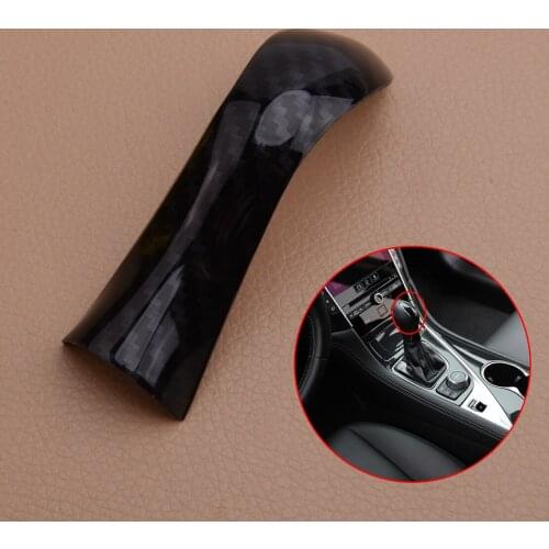 Carbon Fiber Texture Interior Gear Shift Knob Trim Cover Sticker fit for Infiniti Q50 Q50L Q60 2014 2015 2016 2017 2018 2019