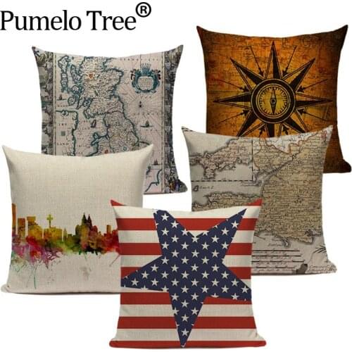 Stripe usa English union jack American Flag Throw Pillow Cases 45Cmx45Cm Square Top King Size Bed Printing Cushions Pillow