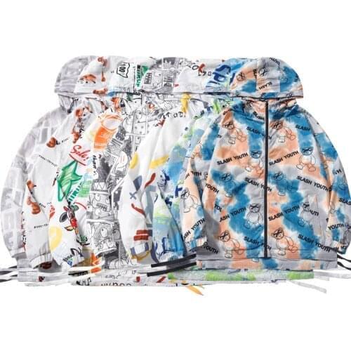 Summer Quick Dry Men women Windbreaker Skin Coat Sunscreen Colorful Mens fashion Outwear Ultralight Windbreake Jacket XL