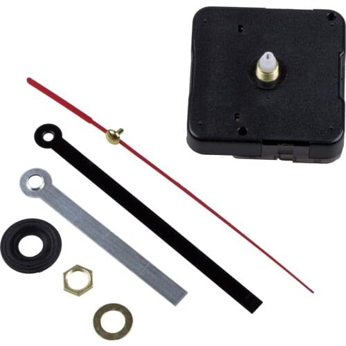 YCYS-Quartz Clock Movement Mechanism DIY Repair Parts Black + Hands