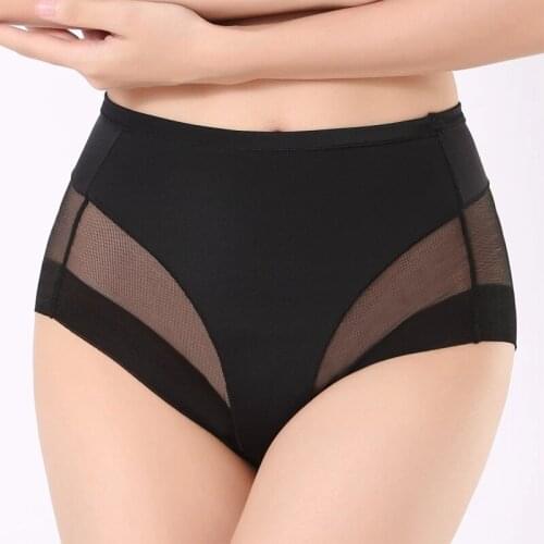 Women Boyshorts Body Shaping Panties Seamfree Breathable Mesh Intimates Ladies Pants High Elastic Control Briefs