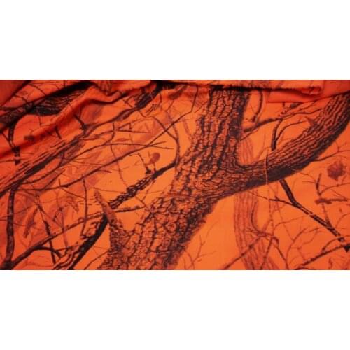 1.5M Width Orange Tree Bionic Camouflage Cloth Polyester Cotton Twill Fabric Military Clothes Photography Background Material