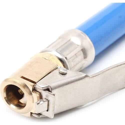 1PC Car Air Rubber Hose Copper Lock on Clip Chuck Tire Inflator Self-locking