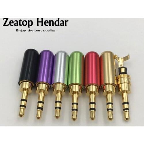 10Pcs Mini 2.5mm 3 Pole Audio Stereo Jack 2.5 with Clip Hook Male Plug for Headphone Earphone DIY Solder Repair Connector