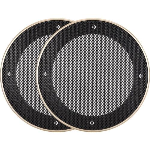 NEW 2PCS 4inch Speaker Loudspeaker Protective Cover Speaker Decoration Grille Speaker Cover