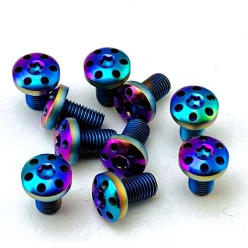4Pcs CNC Custom Made 1911 Grips Screws Stainless Steel Roast Blue T8 Plum Screw With T8 Torx Key Wrench Spanner Screwdriver Bolt