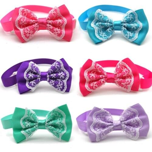 50/100 Pcs Pet Products for Dog New Cute Dogs Pet Bowties Necktie Adjustable Pet Dog Collar Dog Supplies Puppy Dog Bow Tie