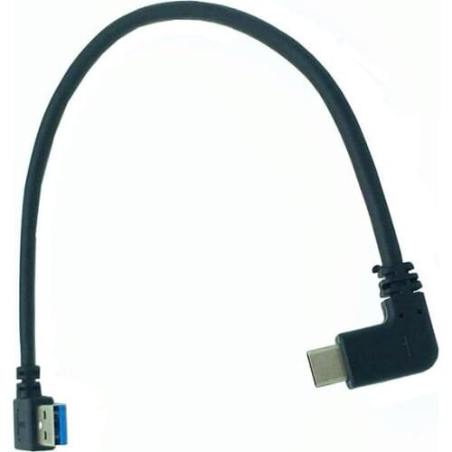 90 degree Left Angle USB 3.0 (Type-A) Male to90 degree Left Angle