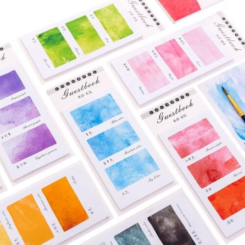 1 Pcs Novelty Candy Color Memo Pad Student Escolar Cute Office Message Sticker Sticky Notes Bookmark Label Stationery