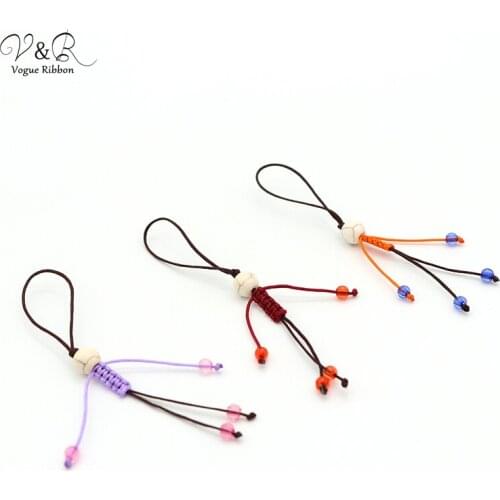 DIY Handmade Jewelry DIY Materails Making by Synthetic Stone Bead Cord Charms Pendants Decorations Key Ring Accessories DIY-082