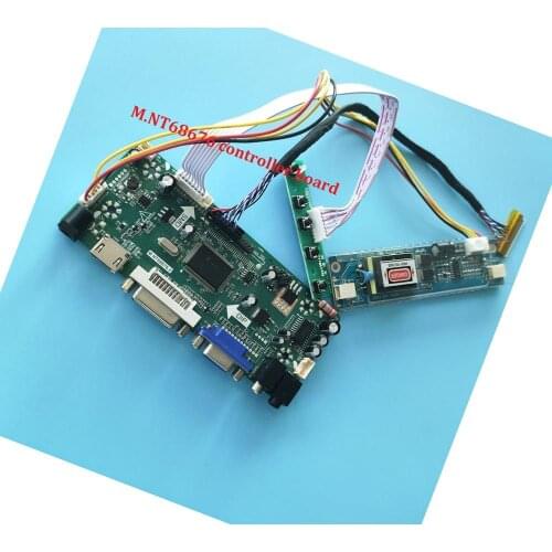 For LM170E03 TLJ1/TLH1/TLHB 1280X1024 screen monitor 2 CCFL Lamps Controller board M.NT68676 HDMI DVI VGA LCD KIT diy