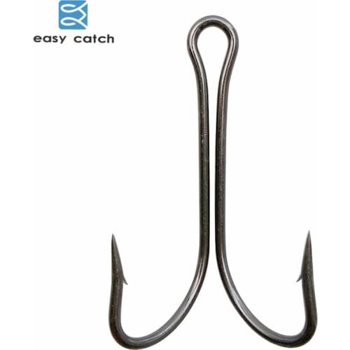Easy Catch 50pcs 9908 Double Fishing Hooks Small Fly Tying Double Fishing Hook For Jig Size 1 2 4 6 8 1/0 2/0 3/0 4/0