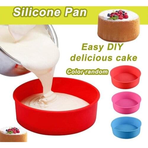 17cm x 5.5cm Silicone Cake Round Shape Mold Kitchen Bakeware DIY Desserts Baking Mold Mousse Cake Moulds Baking Pan Tray Tools