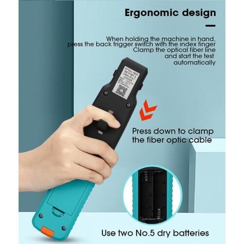 Fiber Optic AUA-40 Identifier Live Fiber Optical Identifier with Built in 10mw Visual Fault Locator 800-1700nm SM MM Mode