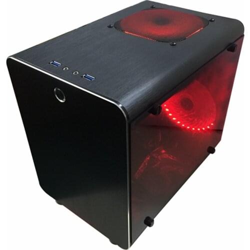 PC Gamer Case Desktop Micro Air Chassis For ITX Motherboards ATX Gabinete All-aluminum Frame Computer Cooling Case