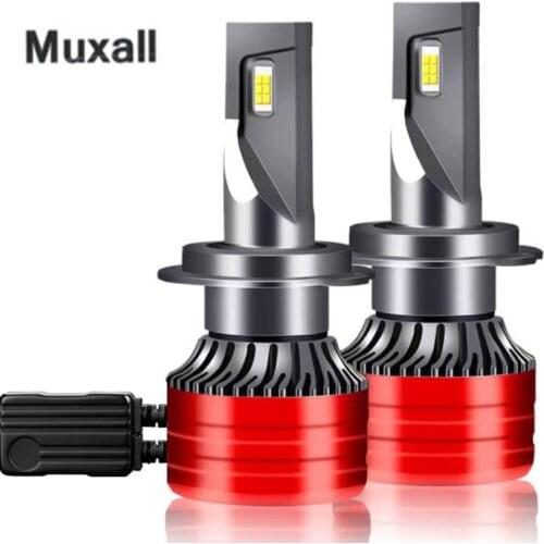 Muxal 2Pcs Car Headlight H7 LED H4 Hi/Lo H1 H3 H11 H13 9005 9006 9007 9012 110W 30000LM 6500K Auto Headlamp Light Bulbs No Error