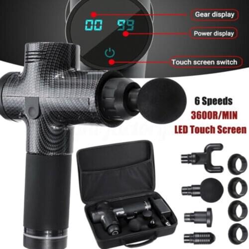 Myofascial Physiotherapy Instrument Mute Touch Screen Fascia Gun Massage Gun Electric Warp Film Impact Relax Gun Deep Massager