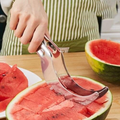 New Stainless Steel Watermelon Slicer Cutter Knife Corer Shredders & Slicers Fruit Vegetable Tools Kitchen Gadgets Accessories