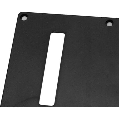 Single Ply Back Plate Rear Tremolo Cover No Screws for Electric Guitar Black E56D