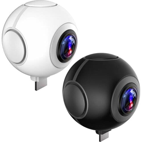 Panoramic 360 Camera Mini HD Wide Videcam HD Shooting Selfie for Outdoor Action cam VR Video Camera Fish Eye Lens