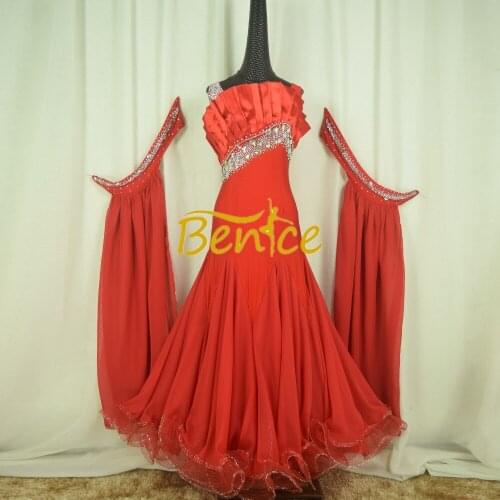 Free Shipping Competition Ballroom Dress for wome Modern Standard Tango Waltz Latin Dance Skirts Ballroom Dance Dress Long Swing