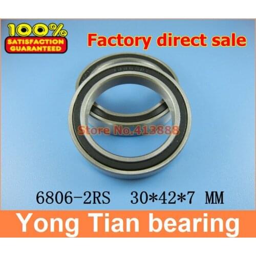 1pcs) SUS440C environmental corrosion resistant stainless steel bearings (Rubber seal cover) S6806-2RS 30*42*7 mm