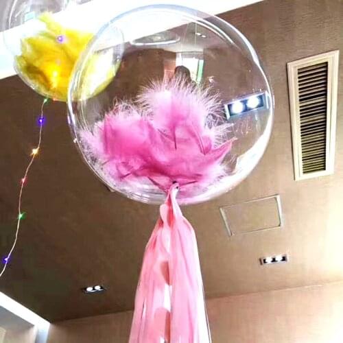 5piece Clear Balloons Transparent DIY Ballons No Wrinkles Round globos Birthday Wedding Party favors Supplies Bubble Ballon Gift