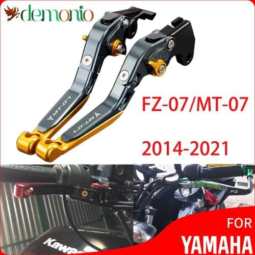 Motorcycle CNC Adjustable Brake Clutch Levers For Yamaha MT07 FZ07 2014 2015 2016 2017 2018 2019 2020 2021 MT FZ 07 MT-07 FZ-07