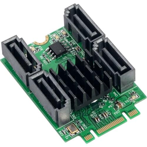 M.2 B + M Key slot to 4 Port SATA 6G Adapter controller Card Support win 8 10