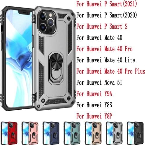 Sunjolly For Huawei P Smart S 2021 2020 Mate 40 Lite Pro Plus Nova 5T Y9A Y8S Y8P Case Cover coque Bracket