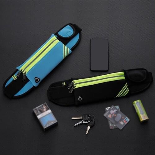 Reflective Waist Bag Belt Bag Running Waist Bag Sports Portable Gym Bag Water Cycling Phone Bag Waterproof Unisex Running Bag