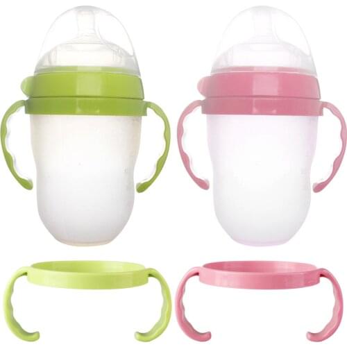 2PCS PP Heat Resistance Baby Feeding Bottle Handle Infant Milk Bottle Grip for Comotomo Baby Bottles Accessories