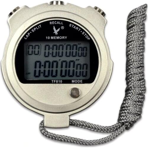 Tianfu metal stopwatch TF810 sports track and field kitchen reminder countdown stopwatch