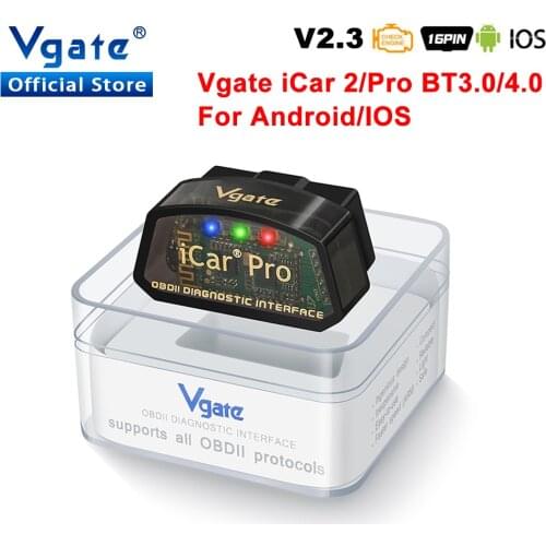 Vgate ELM327 v2.2 iCar Pro obd2 BT4.0-Wireless for Android/IOS OBD 2 iCar2 Car diagnostic scanner Adapter OBDII Auto Code Reader
