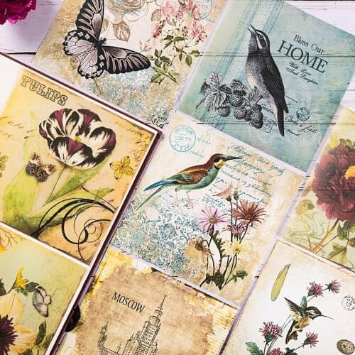 Retro Memories Letter Background Papers DIY Scrapbooking Album journal Happy Planner Diary Base Background Papers