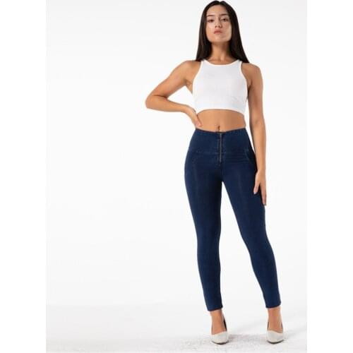 Shascullfites gym and shaping Denim Stretch Plus Size Jeans Blue Womens Sportswear Soft Jean Athletic Compression Leggings