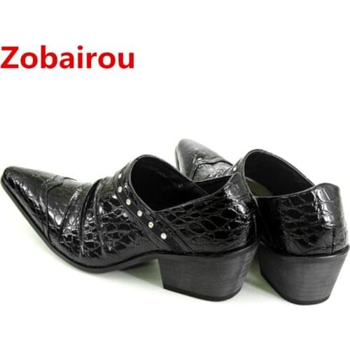 Zobairou 2018Mens moccasin Black Shoes Pointed Toe Patent Leather Oxford Shoes For Men Black Dress Loafers Shoes flats size 12
