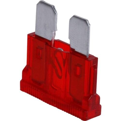 New 10Pcs 10AMP Blade Fuses Standard Red 10A Flat Fuse Car Bike Motorcycle Van Auto