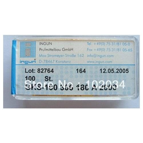 100PCS/LOT 100% ORIGINAL INGUN GKS-100-306-180 GKS-100 306 180 A 2000 Spring Test Probe Pogo Pin made in Germany