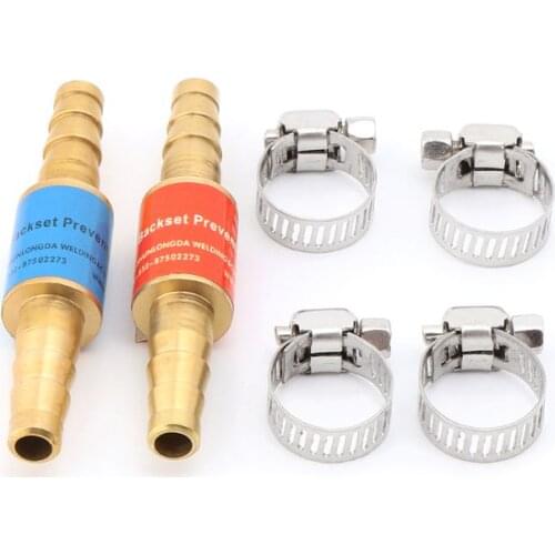 2pcs Pipe Flashback Arrestors Of Acetylene Liquefied Gas Propane & Oxygen Fuel