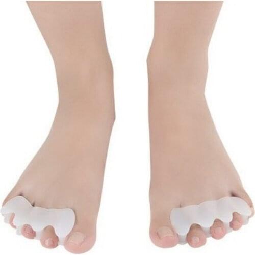 20 Pair Durable Orthopedic Tool Bunion Corrector Silicone Orthosis Toe Separator Straightener Hallux Valgus Protector Pedicure