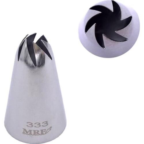 333# Large Cake Cream Tips Baking Tools For Cakes Fondant Decorating Stainless Steel Pastry Piping Nozzles