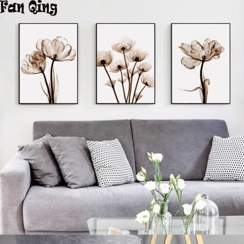 5d diy diamond Painting 3 pcs/set Elegant Poetry Pattern mosaic diamond embroidery Nordic Wall Pictures Flower Decoration