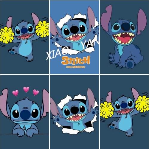 Disney 5D Diy Diamond Painting Embroidery Full Round Diamond Cartoon Character Exquisite Home Decoration