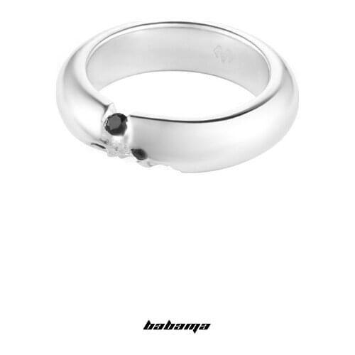 Babama2021 personalized ring fashion mens 925 Silver Ring couple ring New Youth single tail ring