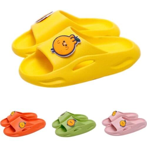 Kids Shower Slides Boys Girls Sandals Beach Pool Non-Slip Slipper Soft Bottom House Indoor Slippers Beach Love Kids Shoes Family